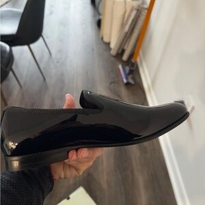 Ted Baker London Black Patent Slip-On Loafers